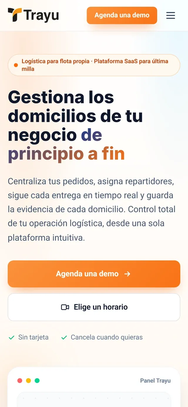 Trayu en un teléfono